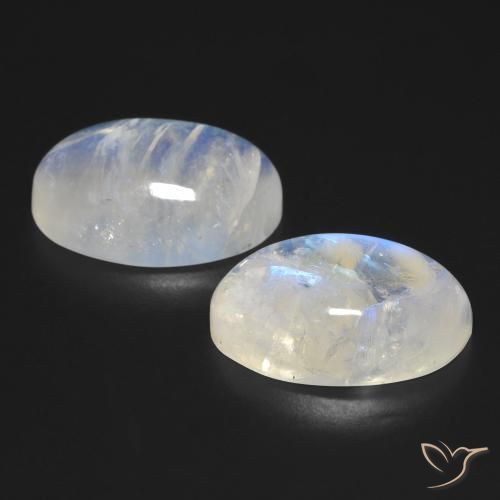 Shop natural 25.23ct 青みがかったホワイト レインボームーンストーン gems, 楕円形, from アメリカ at GemSelect. In stock, global shipping!