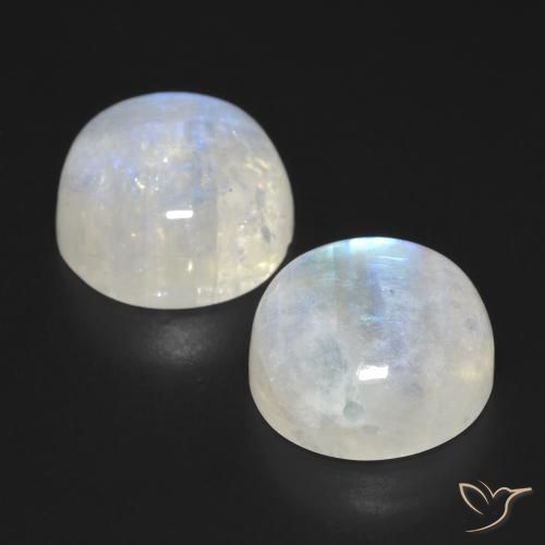 Shop natural 28.22ct 青みがかったホワイト レインボームーンストーン gems, ラウンド, from アメリカ at GemSelect. In stock, global shipping!