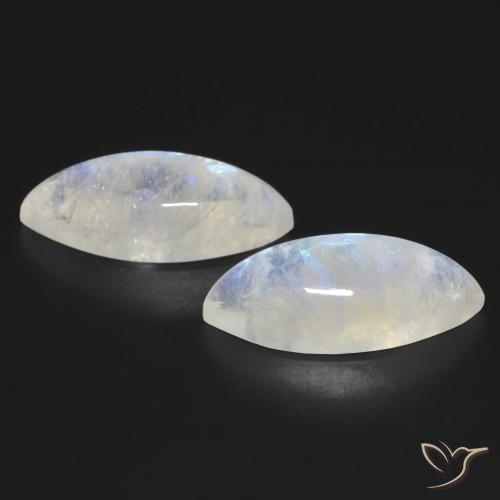 Shop natural 17.95ct 青みがかったホワイト レインボームーンストーン gems, マーキーズ, from アメリカ at GemSelect. In stock, global shipping!