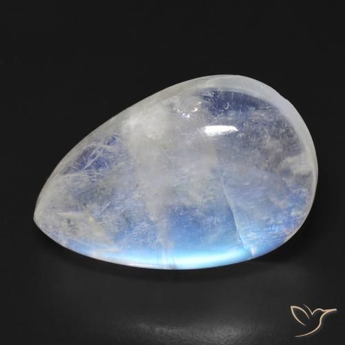 19.00ct 天然 青みがかったホワイト レインボームーンストーン