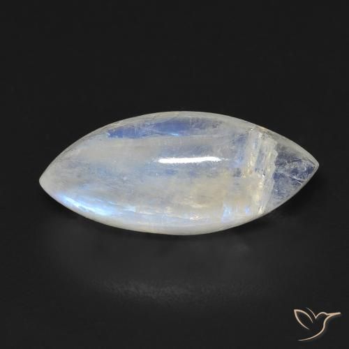 6.63ct 天然 青みがかったホワイト レインボームーンストーン, マーキーズ, 透明