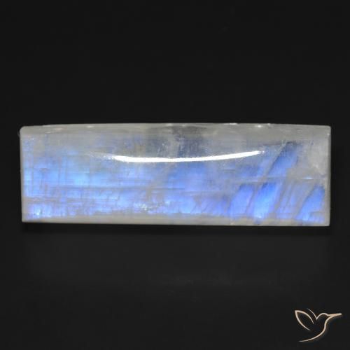 32.48ct 天然 青みがかったホワイト レインボームーンストーン, バゲット, 透明