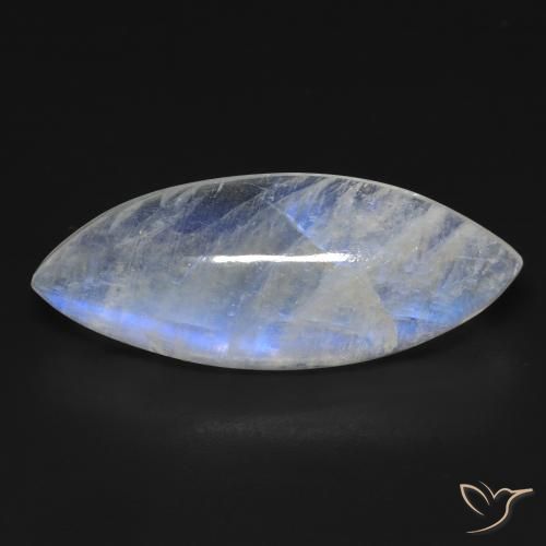 15.56ct 天然 青みがかったホワイト レインボームーンストーン, マーキーズ, 透明