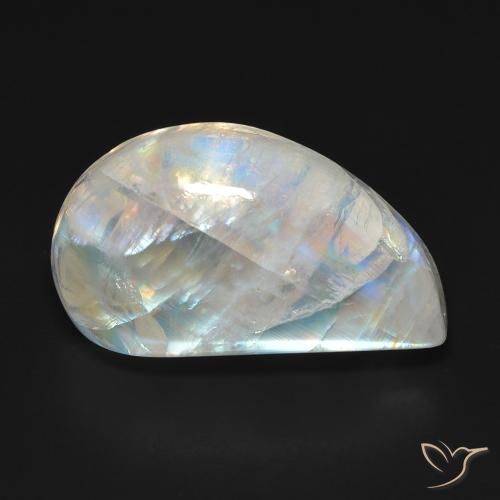 16.69ct 天然 青みがかったホワイト レインボームーンストーン, ファンシー, 透明
