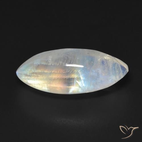 9.75ct 天然 青みがかったホワイト レインボームーンストーン, マーキーズ, 透明