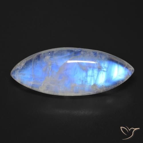 17.01ct 天然 青みがかったホワイト レインボームーンストーン, マーキーズ, 透明