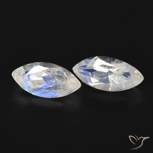 Shop natural 1.14ct 青みがかったホワイト レインボームーンストーン gems, マーキーズ, from アメリカ at GemSelect. In stock, global shipping!
