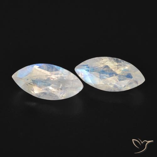 Shop natural 1.18ct 青みがかったホワイト レインボームーンストーン gems, マーキーズ, from アメリカ at GemSelect. In stock, global shipping!