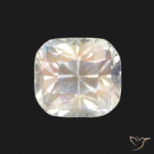 1.68ct マルチカラーホワイト レインボームーンストーン, クッション, VS