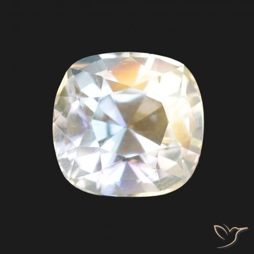 1.94ct マルチカラーホワイト レインボームーンストーン, クッション, VVS-VS
