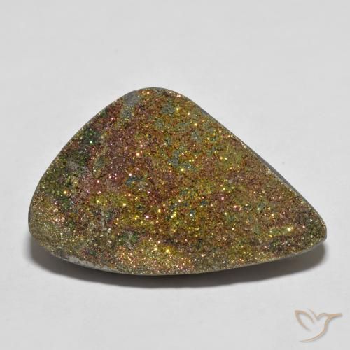 24.00ct 天然 マルチカラー レインボーパイライト, ファンシー, オペーク