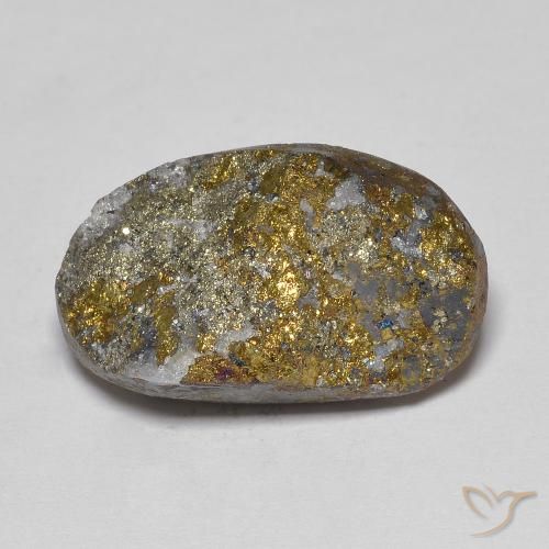 21.12ct 天然 マルチカラー レインボーパイライト, ファンシー, オペーク