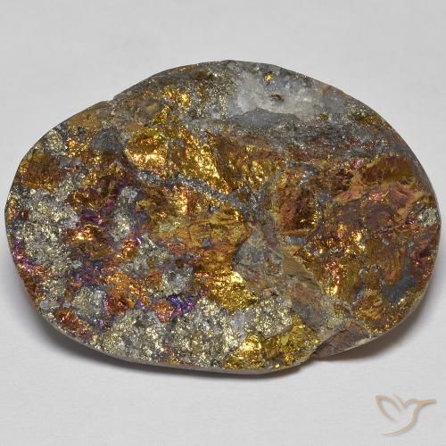 41.69ct 天然 マルチカラー レインボーパイライト, ファンシー, オペーク
