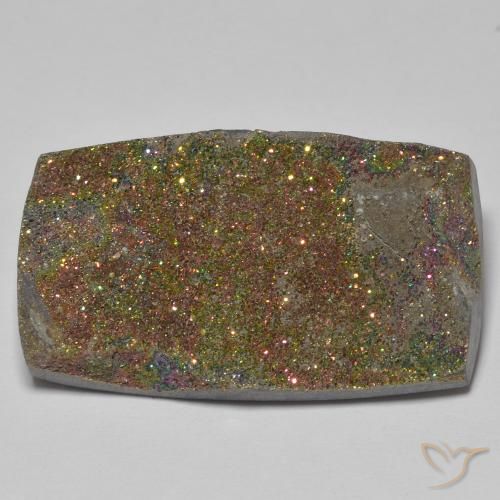 27.21ct 天然 マルチカラー レインボーパイライト, バゲット, オペーク