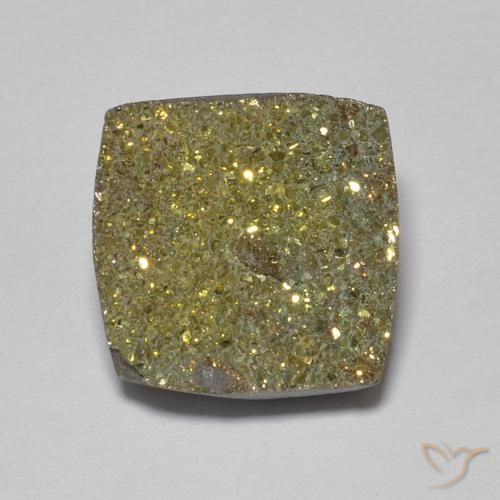 3.97ct 天然 マルチカラー レインボーパイライト, 四角形, オペーク