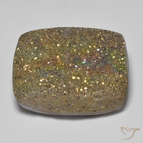 19.99ct 天然 マルチカラー レインボーパイライト, バゲット, オペーク