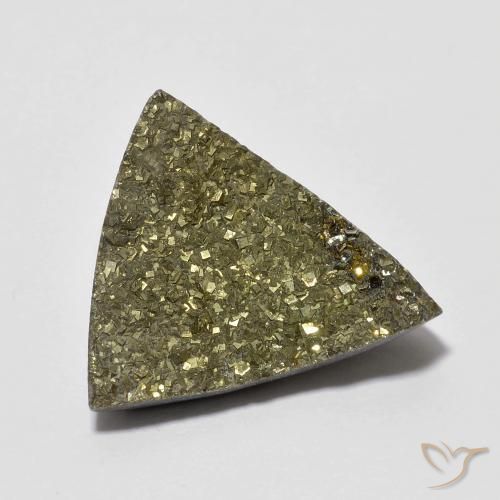 6.22ct 天然 マルチカラー レインボーパイライト, トリリオン, オペーク