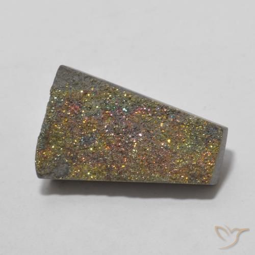 7.15ct 天然 マルチカラー レインボーパイライト, ファンシー, オペーク
