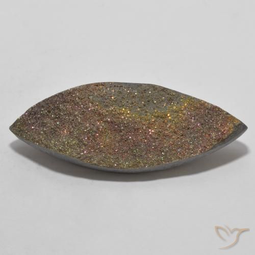 15.09ct 天然 マルチカラー レインボーパイライト, マーキーズ, オペーク