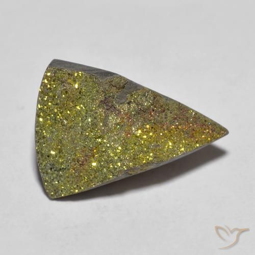 5.95ct 天然 マルチカラー レインボーパイライト, トリリオン, オペーク