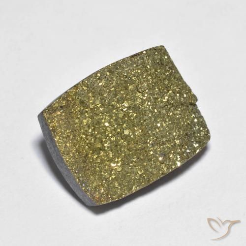 12.20ct 天然 マルチカラー レインボーパイライト, バゲット, オペーク