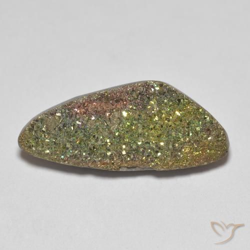 5.63ct 天然 マルチカラー レインボーパイライト, ファンシー, オペーク