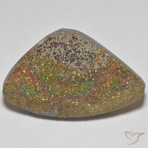 20.44ct 天然 マルチカラー レインボーパイライト, ファンシー, オペーク
