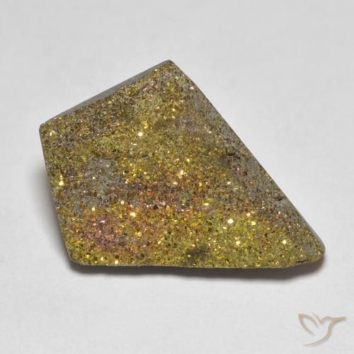 7.50ct 天然 マルチカラー レインボーパイライト, ファンシー, オペーク