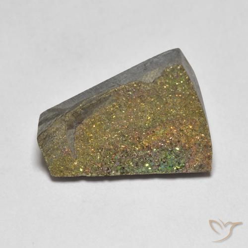 6.12ct 天然 マルチカラー レインボーパイライト, ファンシー, オペーク