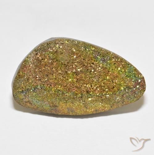 36.25ct 天然 マルチカラー レインボーパイライト, ファンシー, オペーク