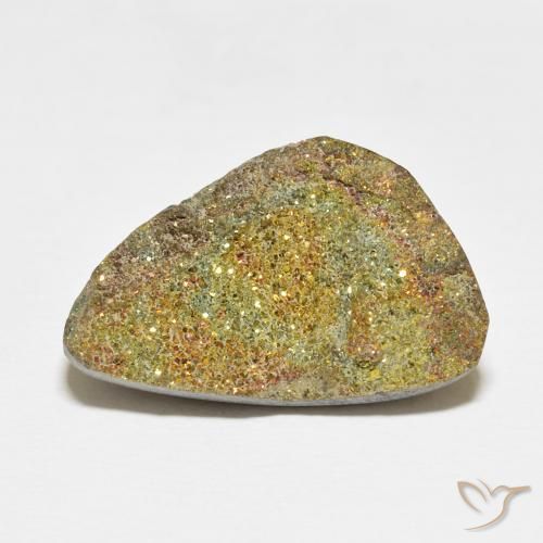 15.46ct 天然 マルチカラー レインボーパイライト, ファンシー, オペーク