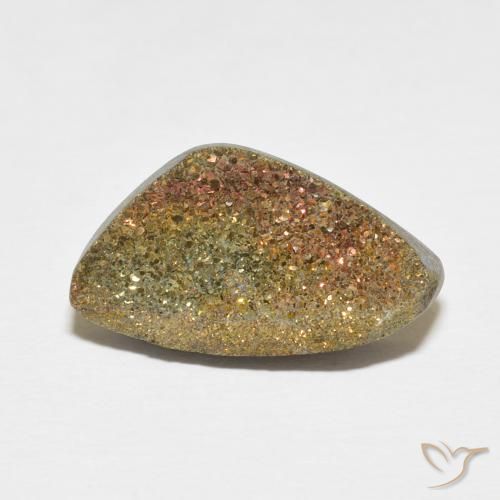 6.55ct 天然 マルチカラー レインボーパイライト, ファンシー, オペーク