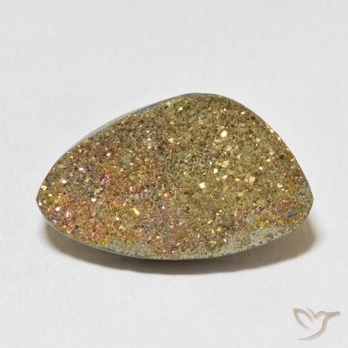 11.68ct 天然 マルチカラー レインボーパイライト, ファンシー, オペーク