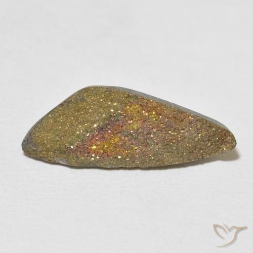 7.56ct 天然 マルチカラー レインボーパイライト, ファンシー, オペーク