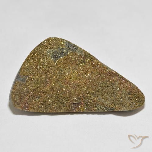 30.17ct 天然 マルチカラー レインボーパイライト, ファンシー, オペーク