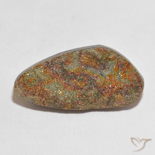 21.38ct 天然 マルチカラー レインボーパイライト, ファンシー, オペーク