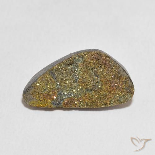 5.34ct 天然 マルチカラー レインボーパイライト, ファンシー, オペーク