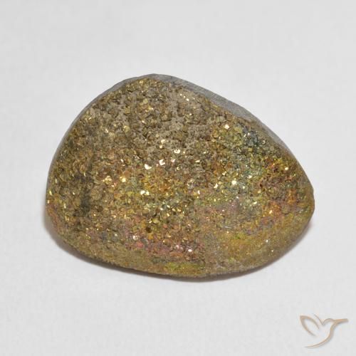17.03ct 天然 マルチカラー レインボーパイライト, ファンシー, オペーク