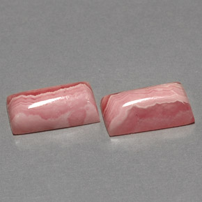 カラットの天然マルチカラーロードクロサイト（12.2×6.4 mm・バゲット）