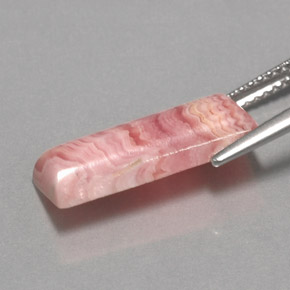 5.91カラットの天然マルチカラーロードクロサイト、バゲット、オペーク