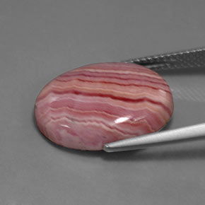 11.10カラットの天然マルチカラーロードクロサイト、オーバルカット、オペーク