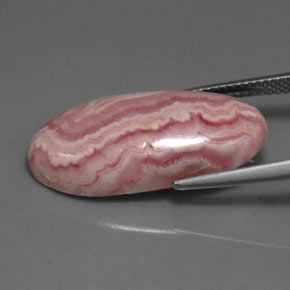15.40カラットの天然マルチローズピンクロードクロサイト、オーバルカット、オペーク