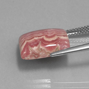 10.90カラットの天然マルチカラーロードクロサイト、四角形、オペーク