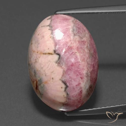 18.15ct 天然 マルチカラー ロードクロサイト, 楕円形, オペーク