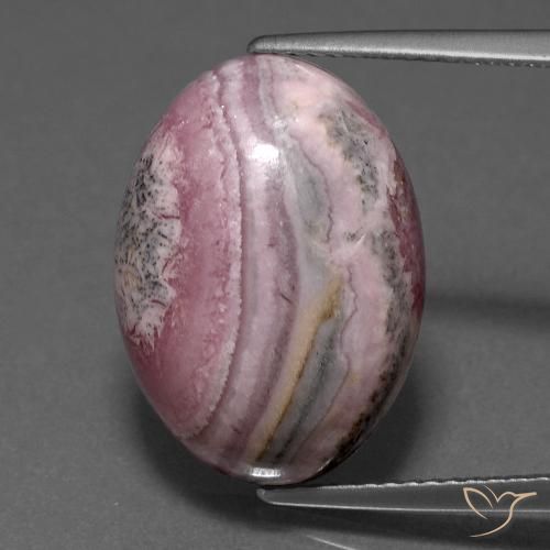 15.53ct 天然 マルチカラー ロードクロサイト, 楕円形, オペーク