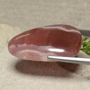 40.84カラットの天然マルチカラーロードクロサイト、ファンシーシェイプ、半透明