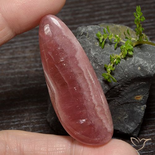 60.25ct 天然 マルチカラー ロードクロサイト, 洋梨の形, 半透明