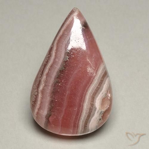 44.70ct 天然 マルチカラー ロードクロサイト, 洋梨の形, 半透明