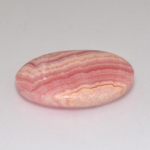 9.46カラットの天然マルチローズピンクロードクロサイト（18.4×12 mm・オーバルカット）
