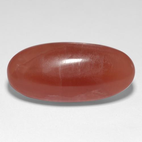 14.95カラットの天然マルチカラーロードクロサイト（22×10.4 mm・オーバルカット）